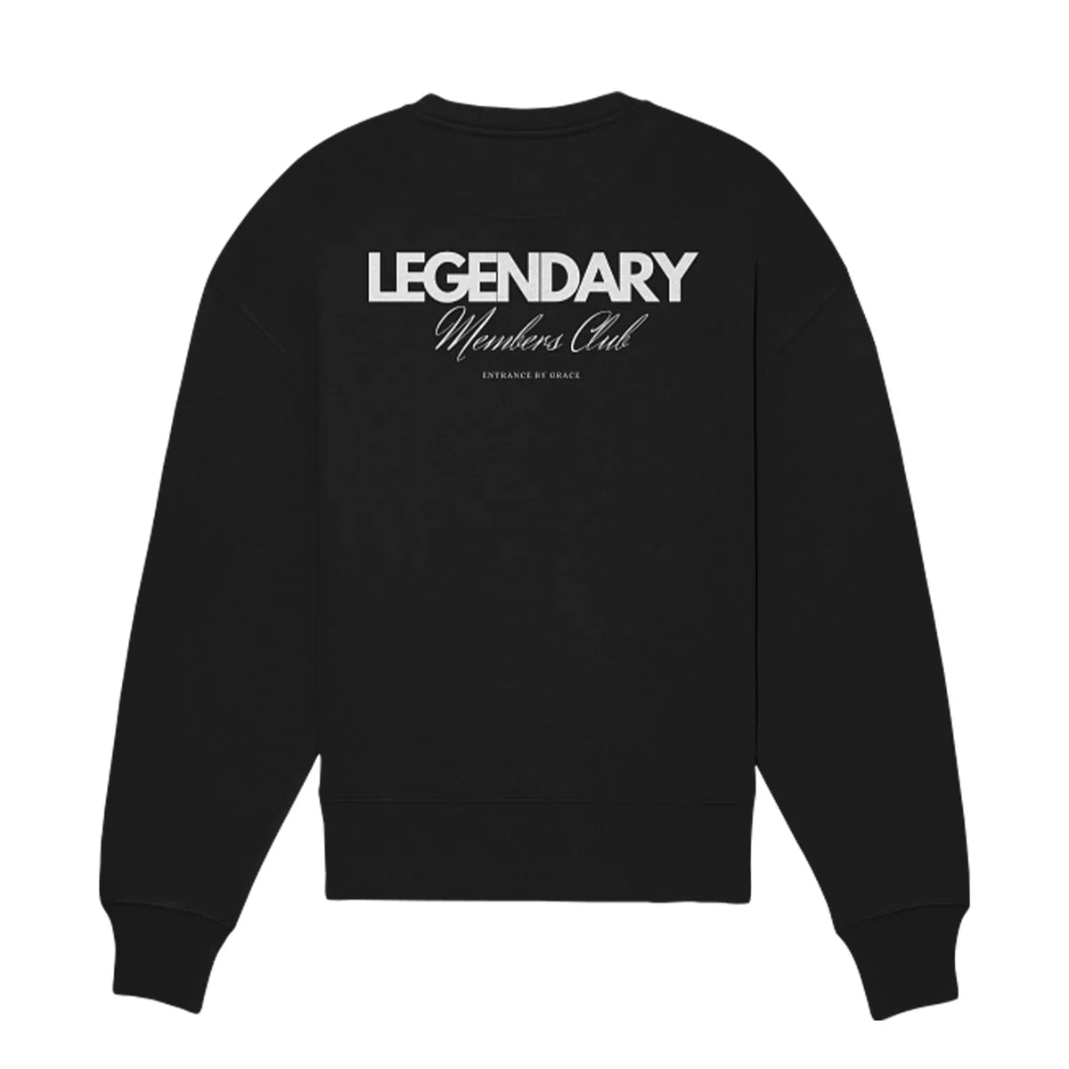 Legendary Members Club Crew Neck Black (350 G/M2)